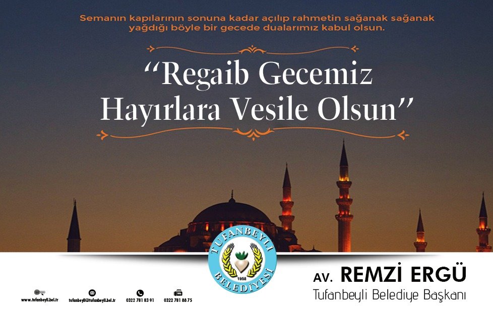 REGAİB GECEMİZ HAYIRLARA VESİLE OLSUN