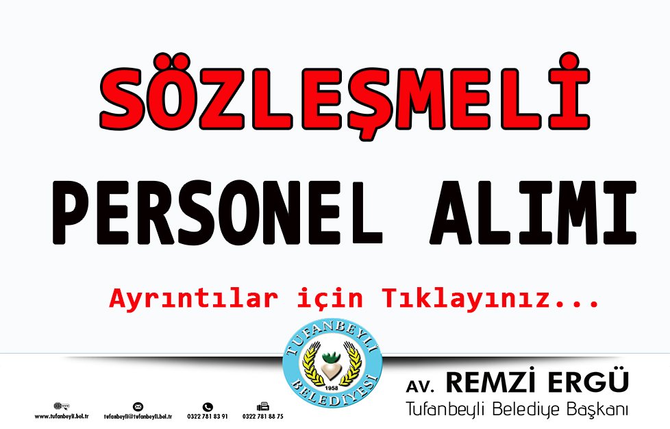 SÖZLEŞMELİ PERSONEL ALIMI