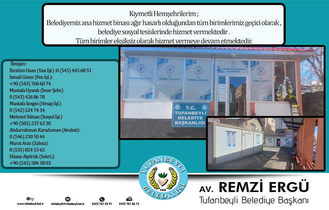 SOSYAL TESİSLERDE HİZMET VERİYORUZ...